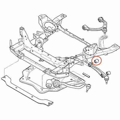 Bucha Interna Braço Dianteiro Posterior APlus BMW X6 2007-2014 Série E71, E72