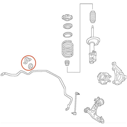 Bucha Barra Estabilizadora Dianteira APlus Ford Fusion 2013-2019