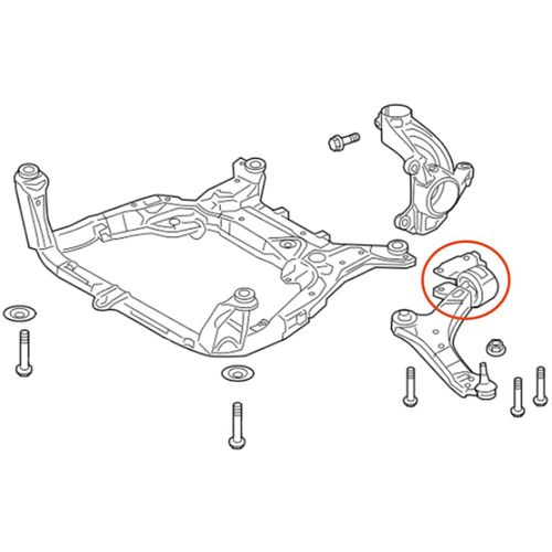 Bucha Bandeja APlus Volvo S80 2006-2016 (Grande; Lado esquerdo)