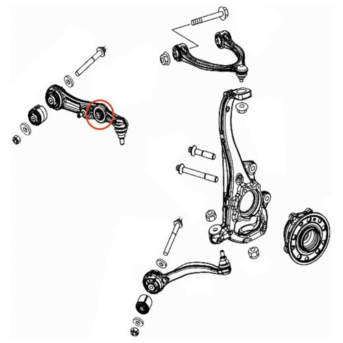 Bucha Braço Dianteiro Posterior APlus Mercedes-Benz C-300 2014-2021 (Externa) Chassi W205