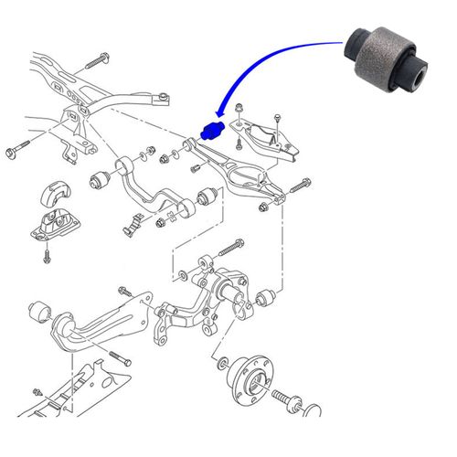 Bucha Interna Bandeja Traseira Febest Volkswagen Passat CC 2009-2015 Chassi 35