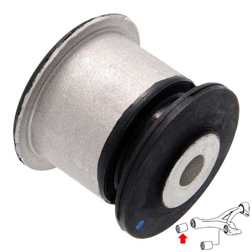 Bucha Bandeja Dianteira Inferior Febest Mercedes-Benz ML-350 2011-2017 (frontal) Chassi W166