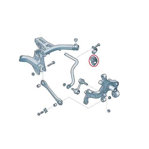 Bucha Barra Estabilizadora Traseira APlus Volkswagen Fusca 2012-2019