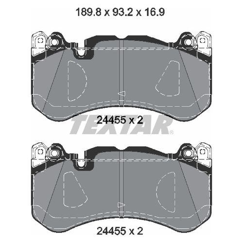 Pastilha Dianteira Textar Mercedes-Benz AMG GT R 2016-2021 Série C190