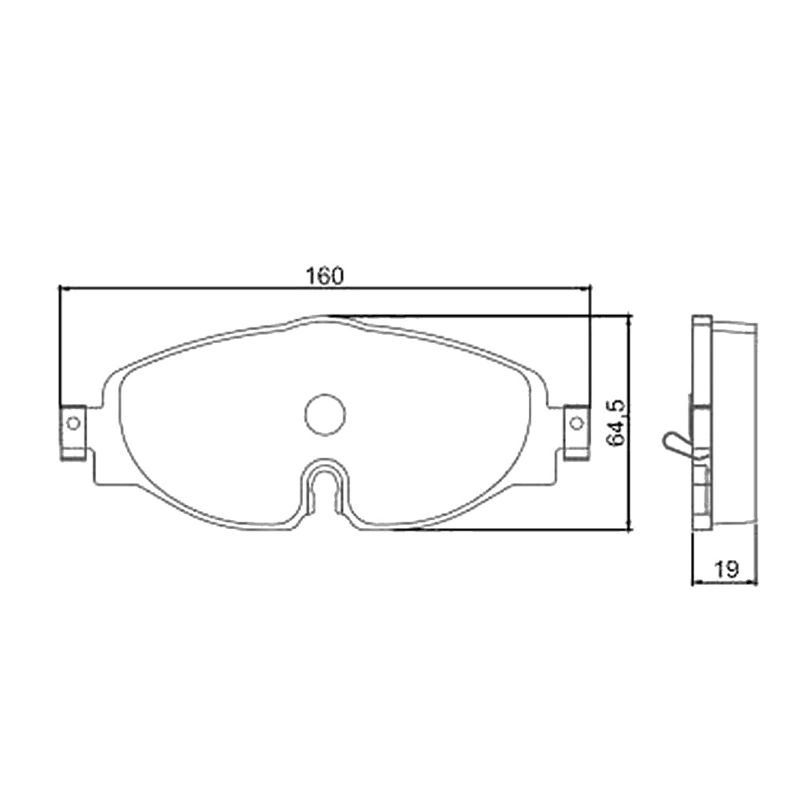 Pastilha Dianteira Cerâmica Audi A3 2013-2020 (160mm) Ferodo