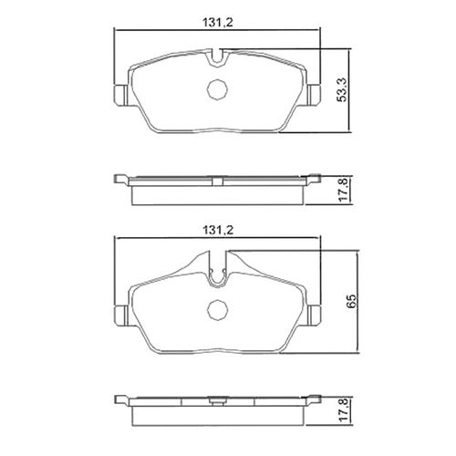 Pastilha Dianteira Cerâmica Ferodo Mini Roadster 2011-2015 Série R59