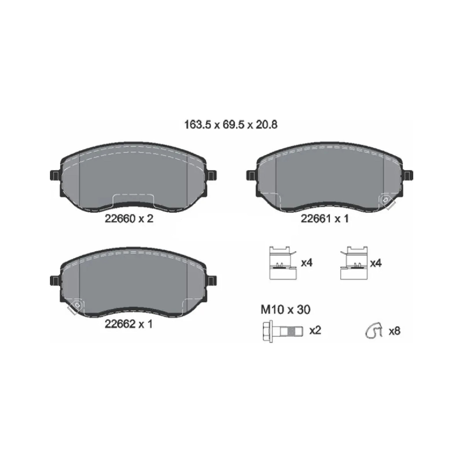 Pastilha Dianteira Nissan Frontier 2022-2025 Ferodo PDNS4218-52228