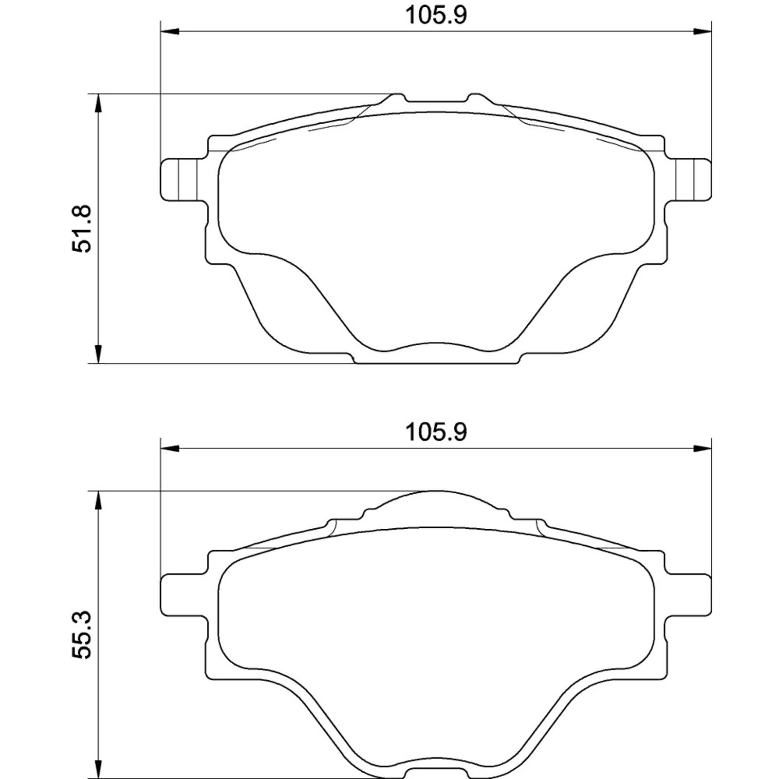 Pastilha Traseira Cerâmica Peugeot 5008 2016-2022 Ferodo PTCI4194