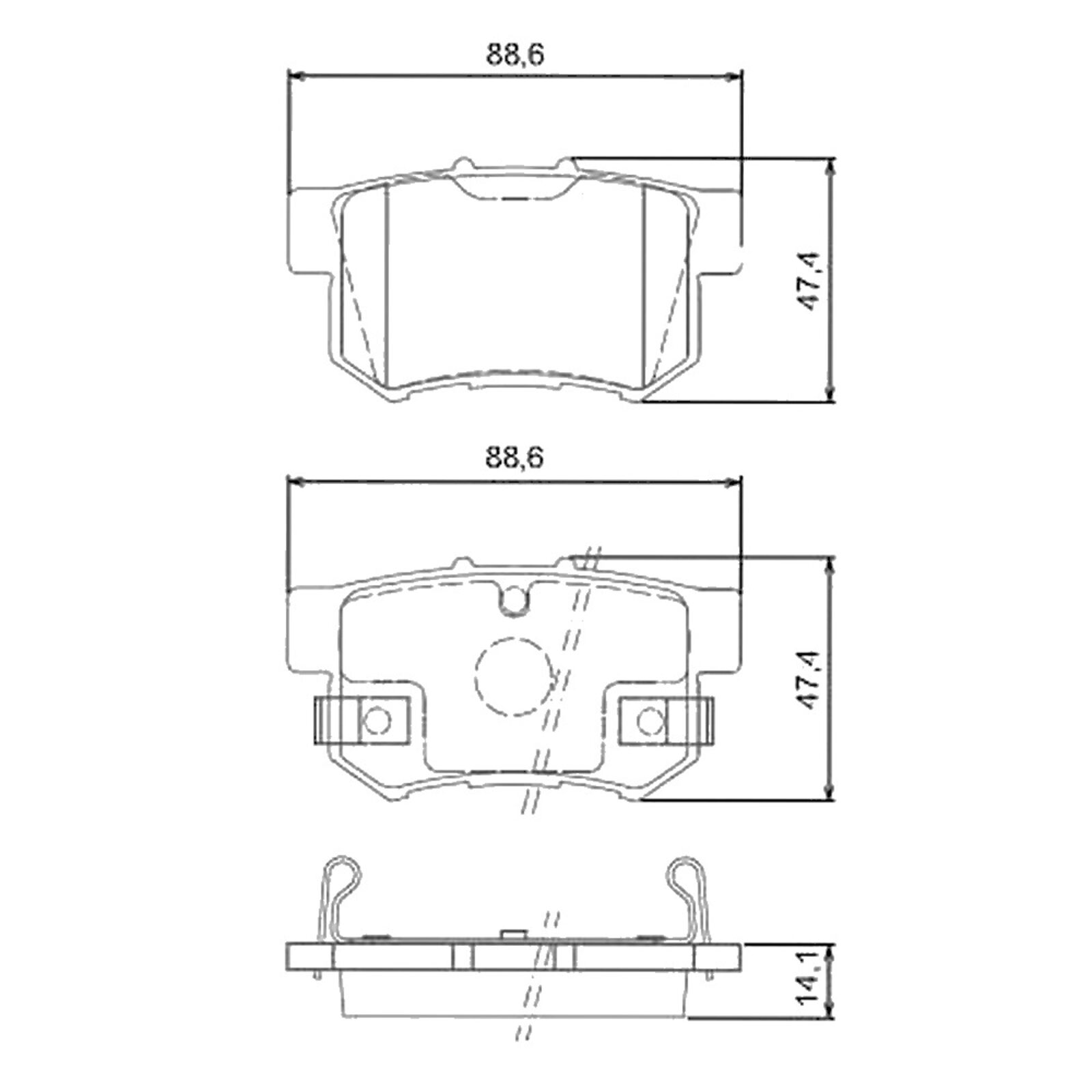 Pastilha Traseira Cerâmica Honda Civic 1.8 16v 2007-2011 Ferodo