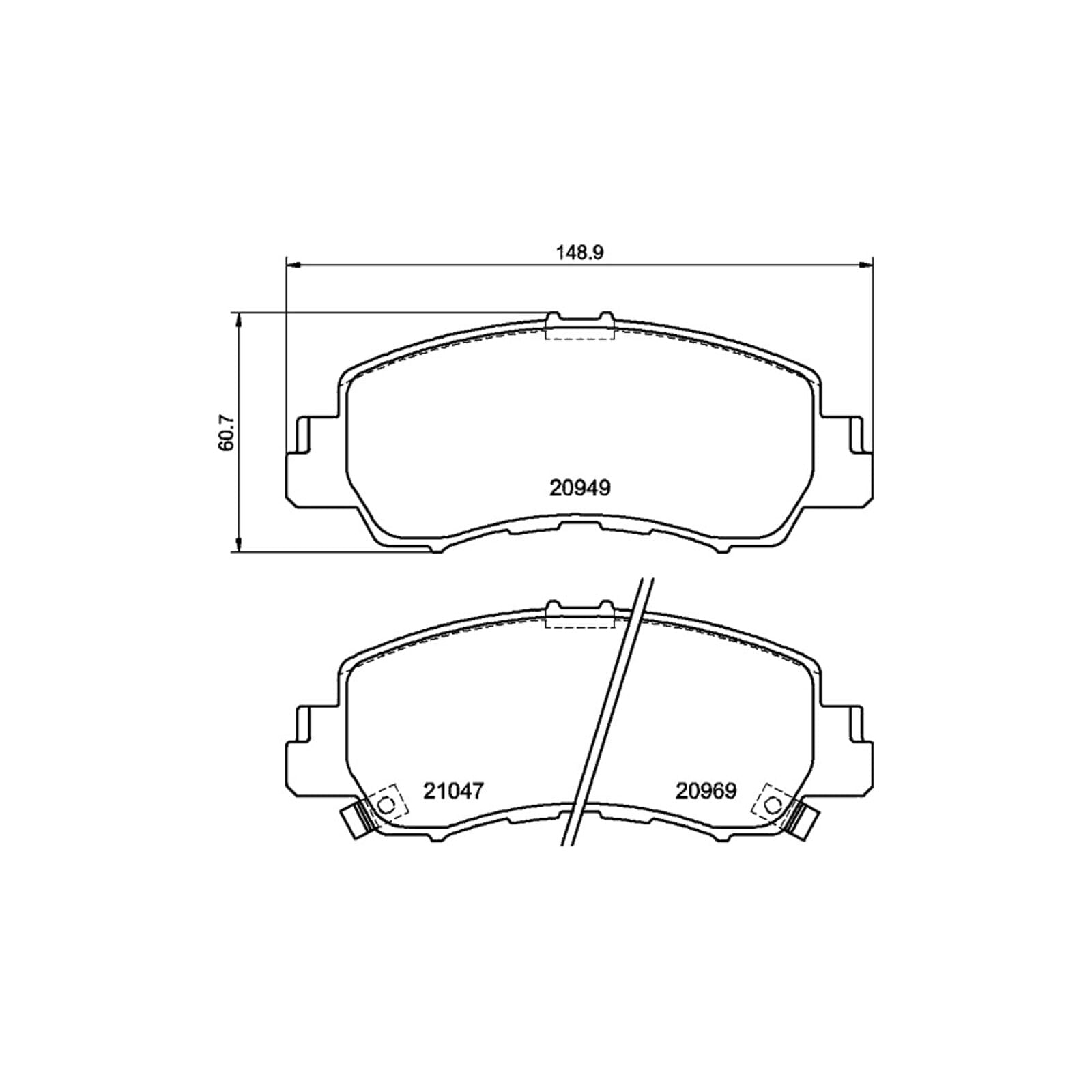 Pastilha Dianteira Cerâmica Mitsubishi Eclipse Cross 1.5 2018-2023
