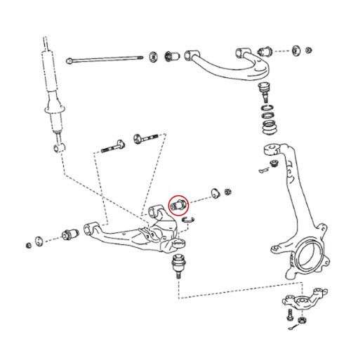 Bucha Bandeja Inferior Monroe Axios Toyota Hilux SW4 4x4 2005-2015 (Traseira)